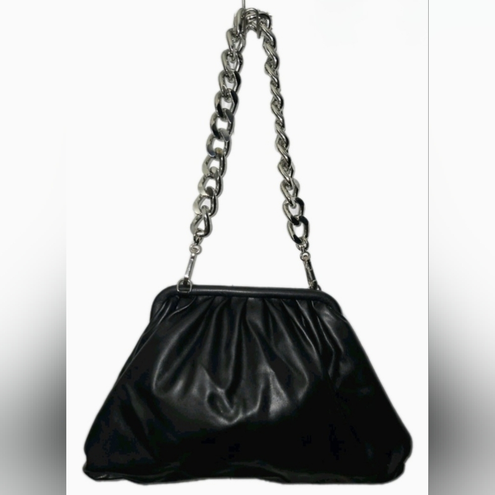 Steven Madden Black Purse W/ Chain Strap